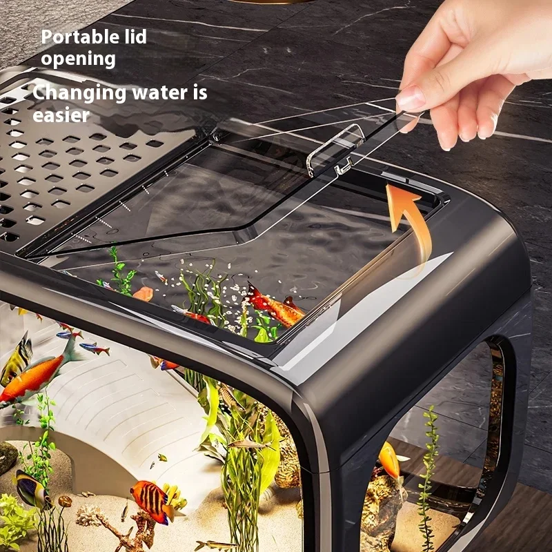 Desktop Fish Tank Kit w Oxygenation and Filtration Systems 2