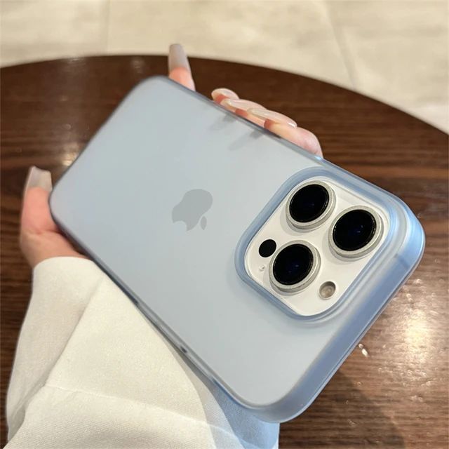 Soft Matte Candy Transparent Phone Case For iPhone 16 15 14 Pro Max Plus 13 12 11 XR XS XsMax 8 Shockproof Silicone Bumper Cover 2
