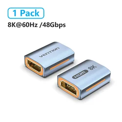 Vention 8K UHD HDMI Female-to-Female Extension Adapter (8K HD 1 Piece)