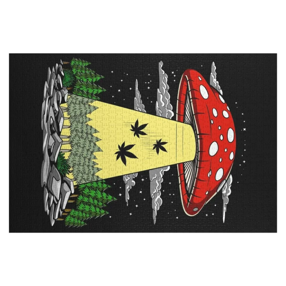 

Weed Alien Abduction Jigsaw Puzzle Toddler Toys Christmas Gifts Jigsaw For Kids Puzzle