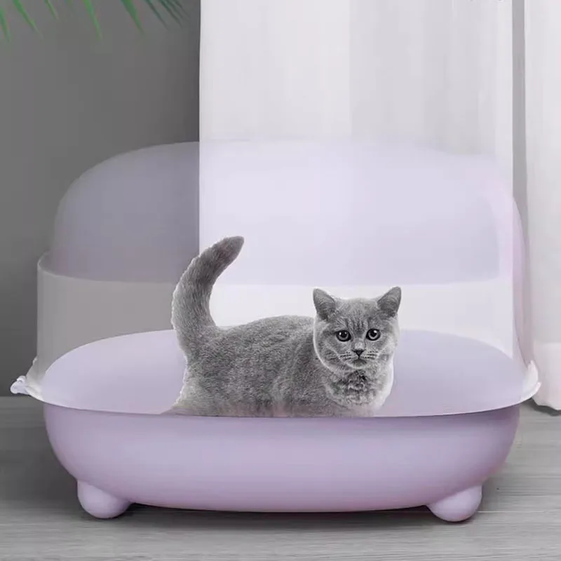 모던하고 심플한 고양이 변기, 초대형 사이즈 탈취, 고양이 쓰레기 트레이, 고양이 쓰레기통, LVBK 살균, 애완 동물 제품