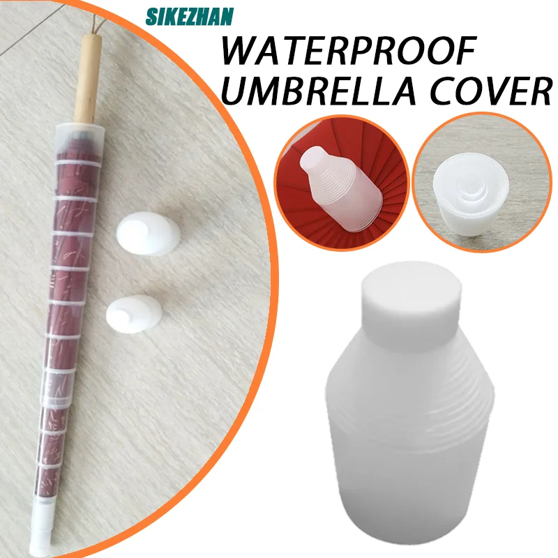 Waterproof Umbrella Cover Car Telescopic Cover Plastic Drip Proof Portable Umbrella Accessories Home Frame 27.56/31.5in