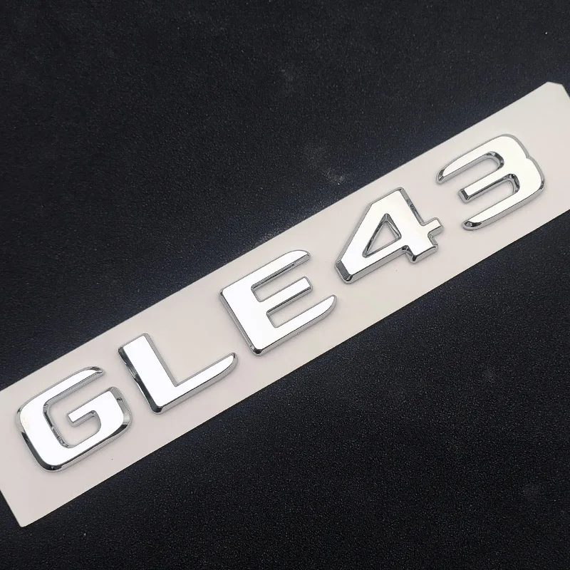 3D ABS Car Badge BITURBO 4MATIC Emblem Rear Trunk Letters Logo For C43 W205 W204 E43 W213 W212 GLE43 X253 GLC43 W167 Accessories