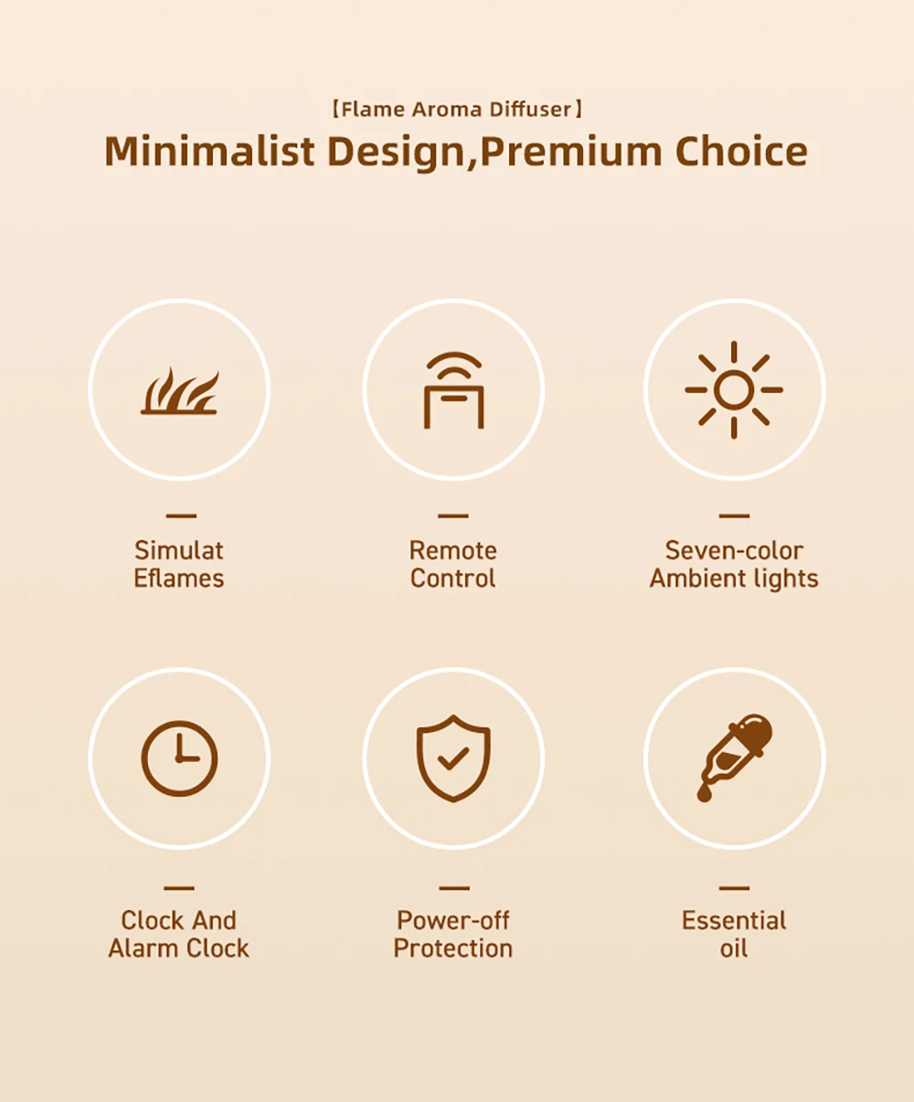 Description Picture 3 of itemAir Humidifier Essential Oils Diffuser for Home Room Fragrance Diffuser with Remote Control Timer and Clock Aroma Air Humidifier