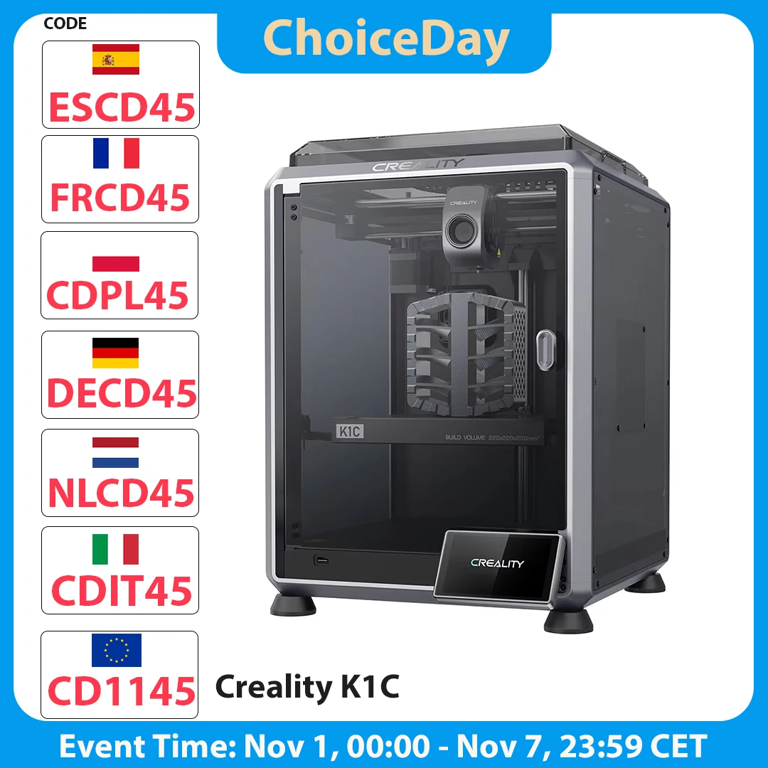 Drukarka 3D Creality K1C z Polski za $409.71 / ~1514zł