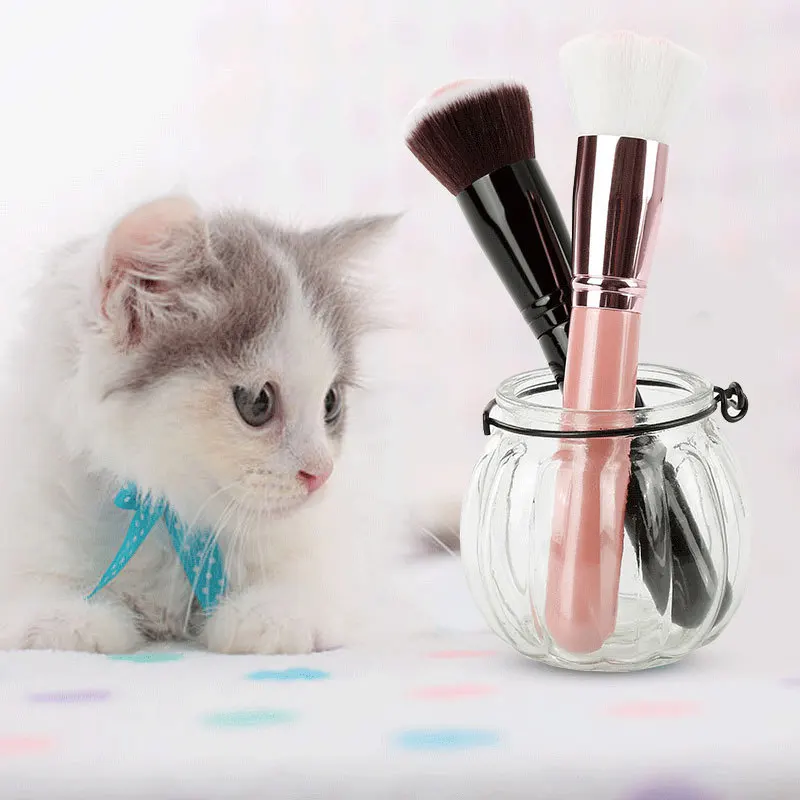 Dropship pinceles de maquillaje con forma de garra de gato, bonito