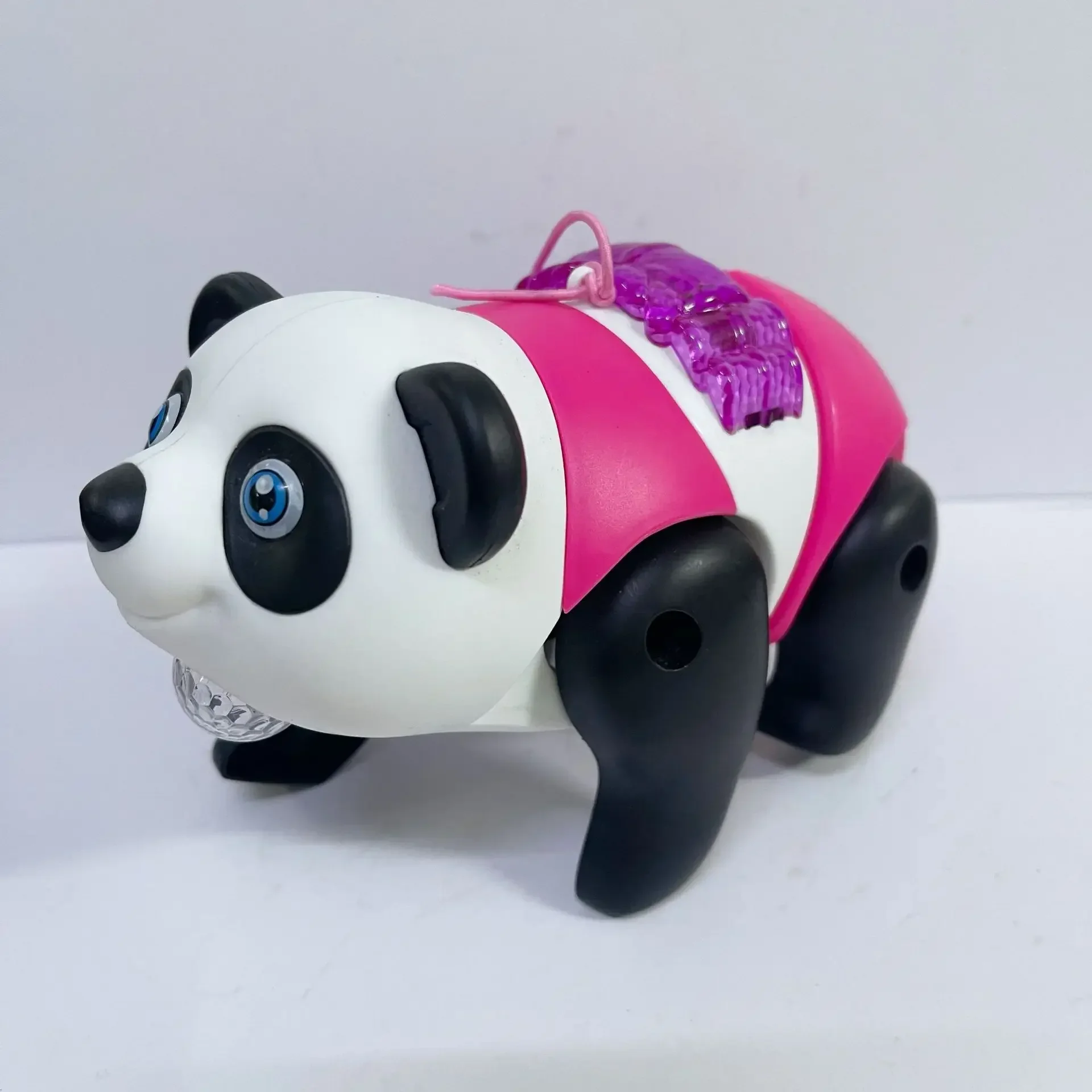 Children Cute Panda Electronic Pets Simulation Crawling Pull String Toys With Lights Music Baby Toddler Toys Kids Puzzle Toys 3