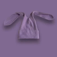 1Pc Bunny Hats Beanie Long Ear Warm Hat Crochet Knitted Hat Cute Bunny Hat Rabbit Ears Hats for Women Winter Hats Warm Caps 2