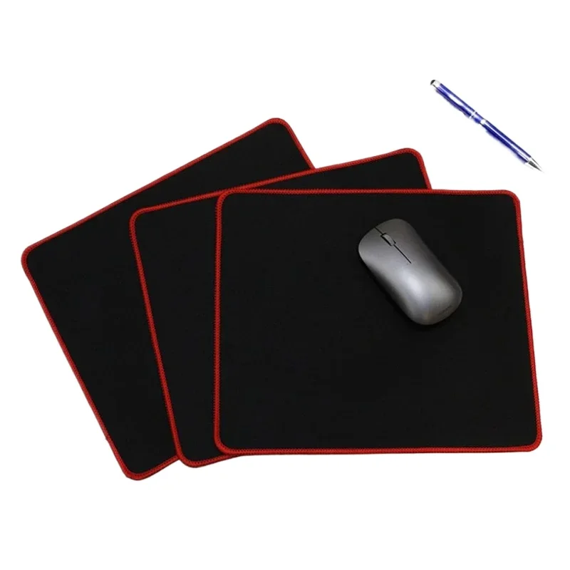 Non-Slip Black Mouse Pad - Ideal for Gaming, Office, and School Desks