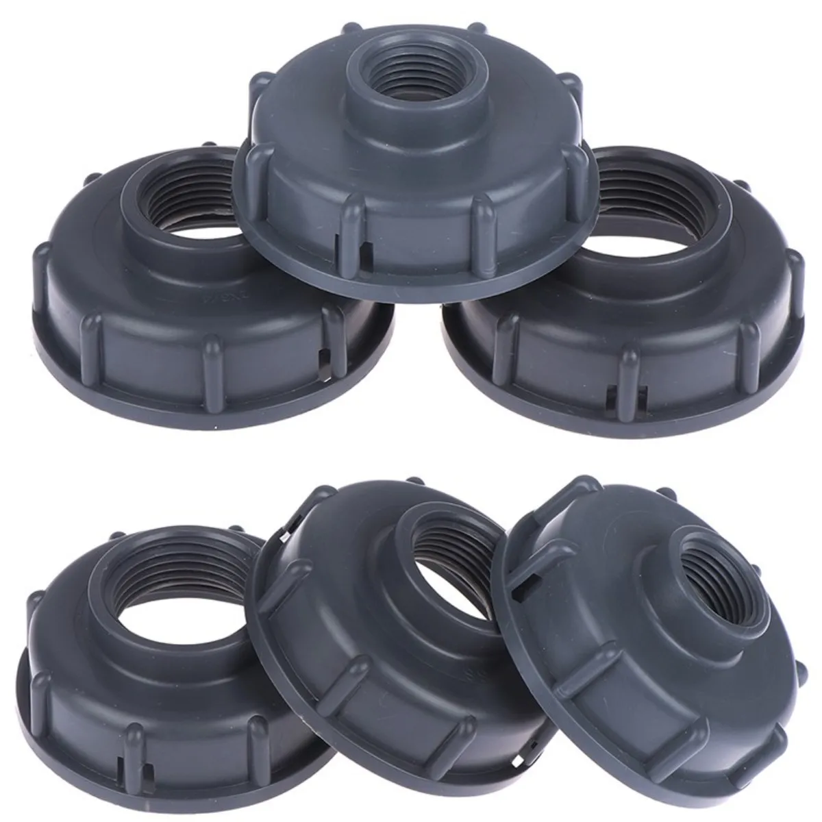 

Household Black IBC Tank Fittings S60X6 Coarse Threaded Cap To 1/2" 3/4" 1" Adaptor Connector Garden Replacement Adapter Pipe