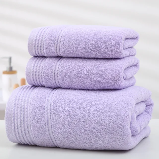 Dropship Linen Bath Towel Set 3 Pieces Soft And Absorbent; Premium Quality  100% Cotton 1 Bath Towel 1 Hand Towel 1 Washcloth to Sell Online at a Lower  Price