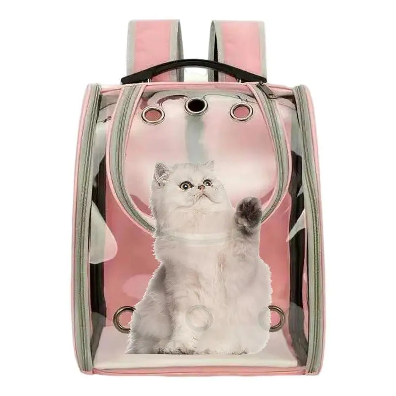 

Cat Backpack Pet Cat Carrier Bag Breathable Portable Cat Space Backpack Outdoor Travel Bag For Cats Dog Carrying Pet Supplies