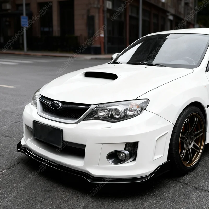 스바루 임프레자 WRX STI 2011 2012 2013 2014 프론트 범퍼 립 턱 스포츠 스타일 스포일러 글로시 블랙 스플리터 자동차 액세서리