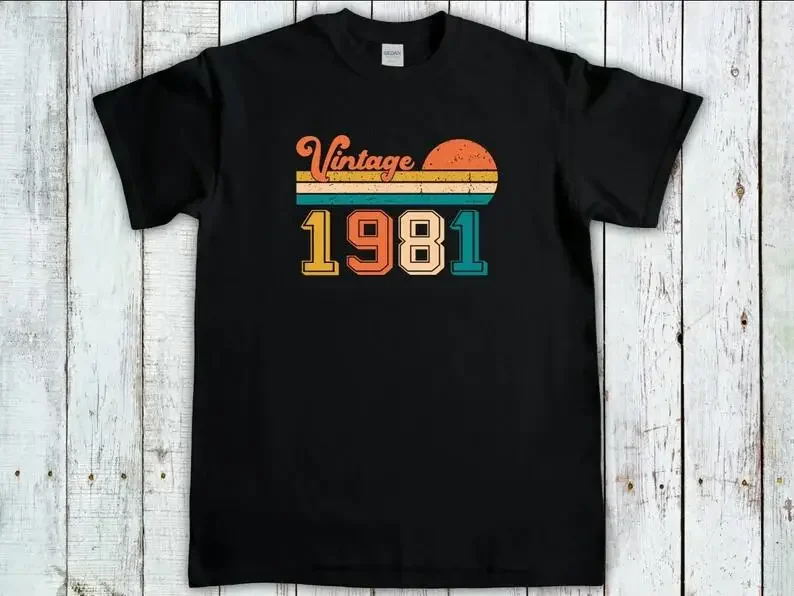 

Retro Vintage, 41st Birthday Shirt, Born In 1981 B-day Shirt, 41st birthday tee, 41st Birthday t-shirt,41st Bithday Gift,Vintage