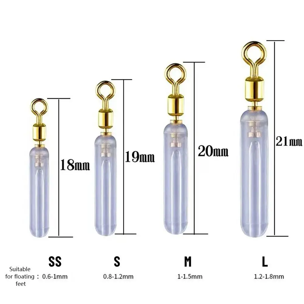 High Quality Tube Peche Accesoires Silicone Flotteur Buoy Rotation boia Floating Copper Head Float Anti knot Fishing Floats