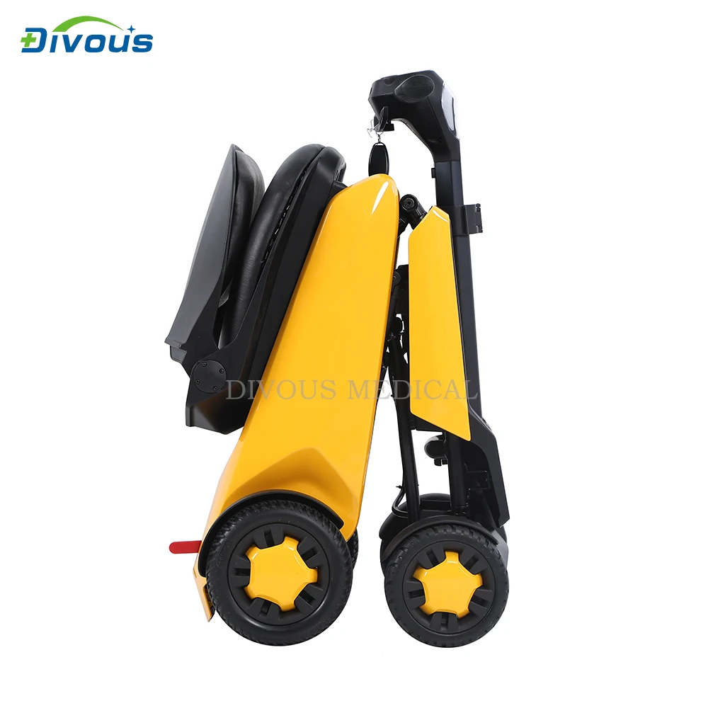New Product Lightweight Remote Control Folding Aluminum Alloy Four-Wheel Electric Mobility Scooter For Elderly With Disabilitie 6