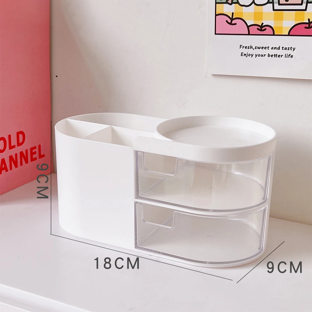 Desktop Pen Holder Cute Multi-functional Large-capacity Partition Drawer Student Desktop Kawaii Stationery Organizer Storage Box pen holder,stationery organizer,stationery storage box