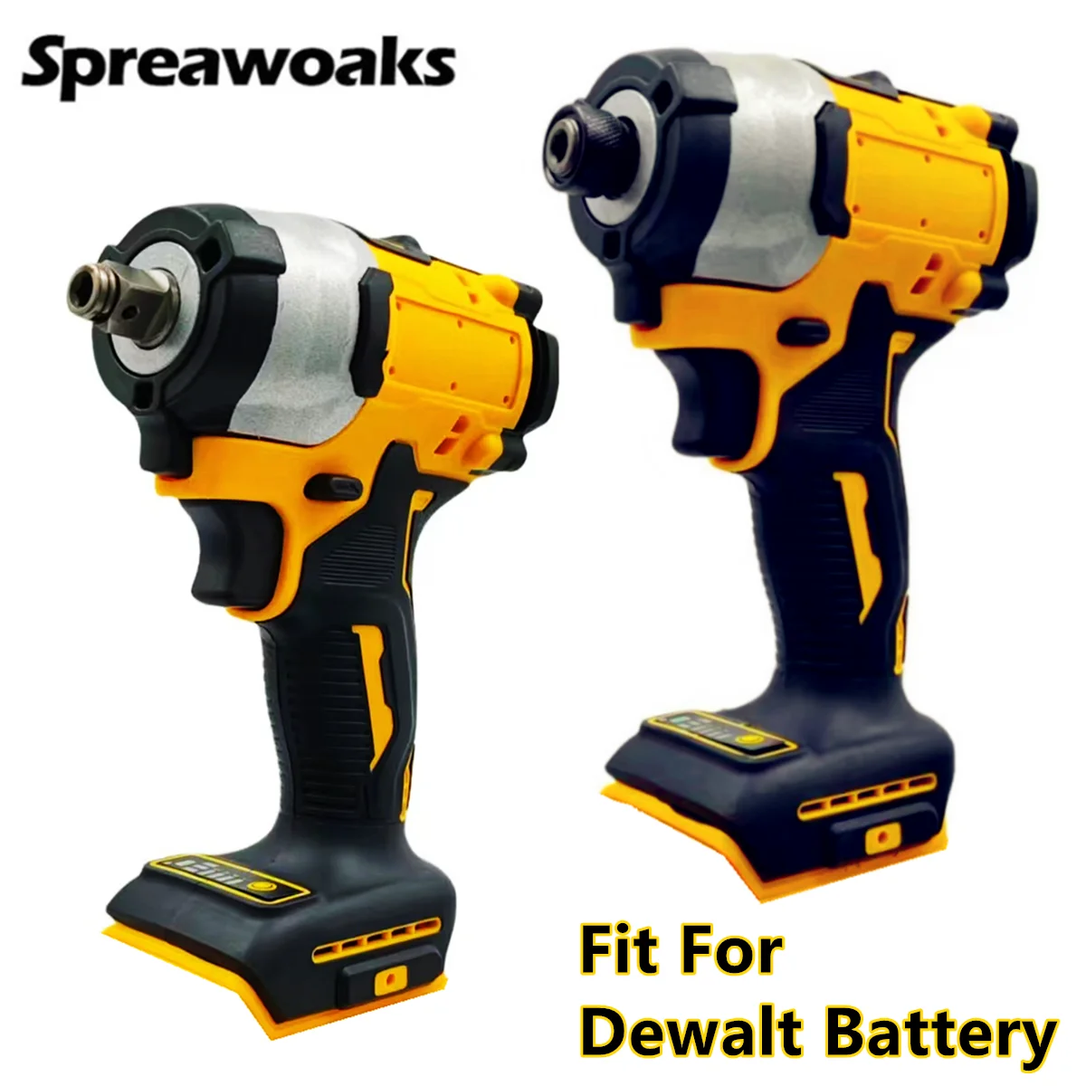 2 Stype Brushless Impact Wrench / Impact Driver Cordless Electric Screwdriver 4 Gears Power tools For Dewalt 18V 20V Battery for dewalt 20v 8 0ah rechargeable battery for dewalt cordless screwdriver drill screw gun wrench impact batteries dcb200 dcd790