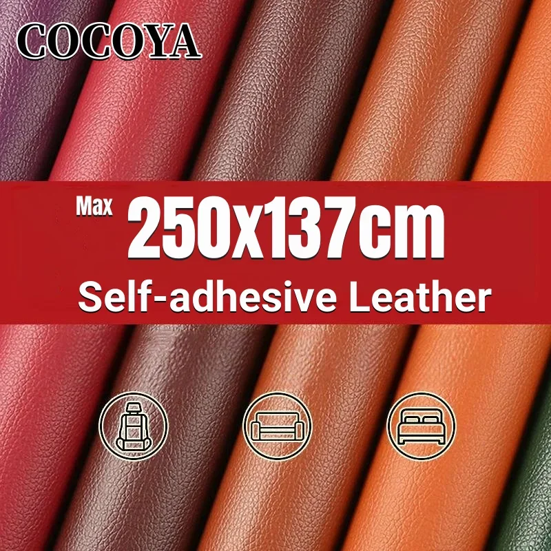 Leather Repair Patches Self-adhesive PVC Leather Fabric Stickers For Car Interior Sofa Home Refurbishment