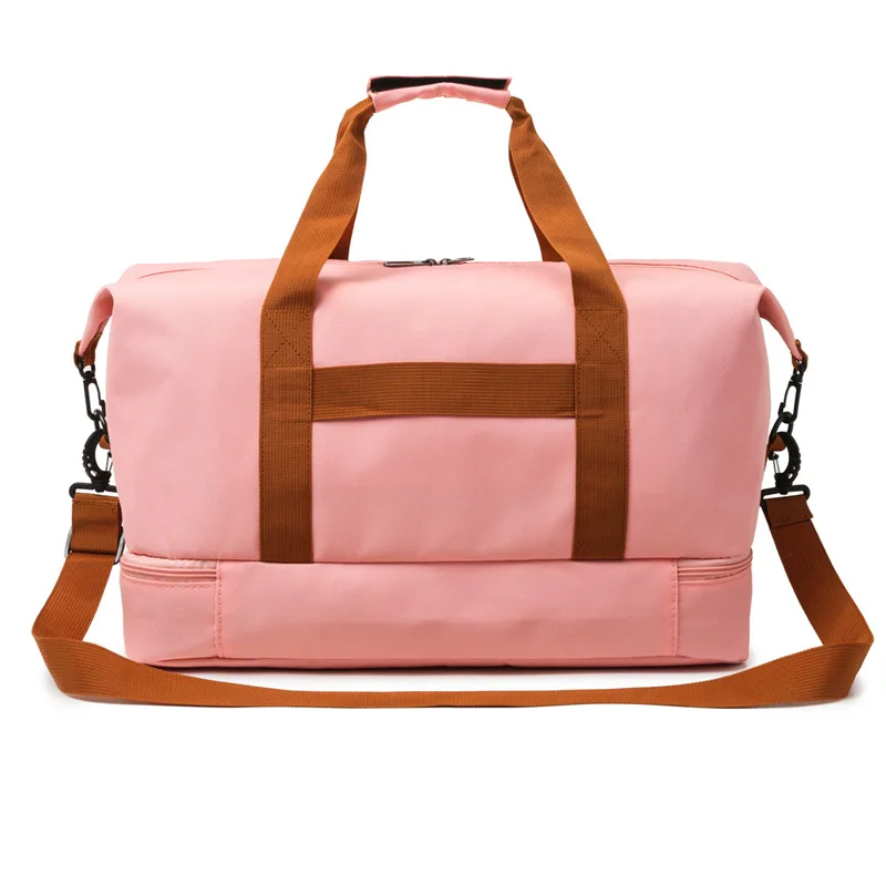 Women's Oxford Fabric Travel Bag  Large Capacity Trolley Sleeve Carry Backpack for Hiking Yoga Swimming Gym Multipurpose Handbag