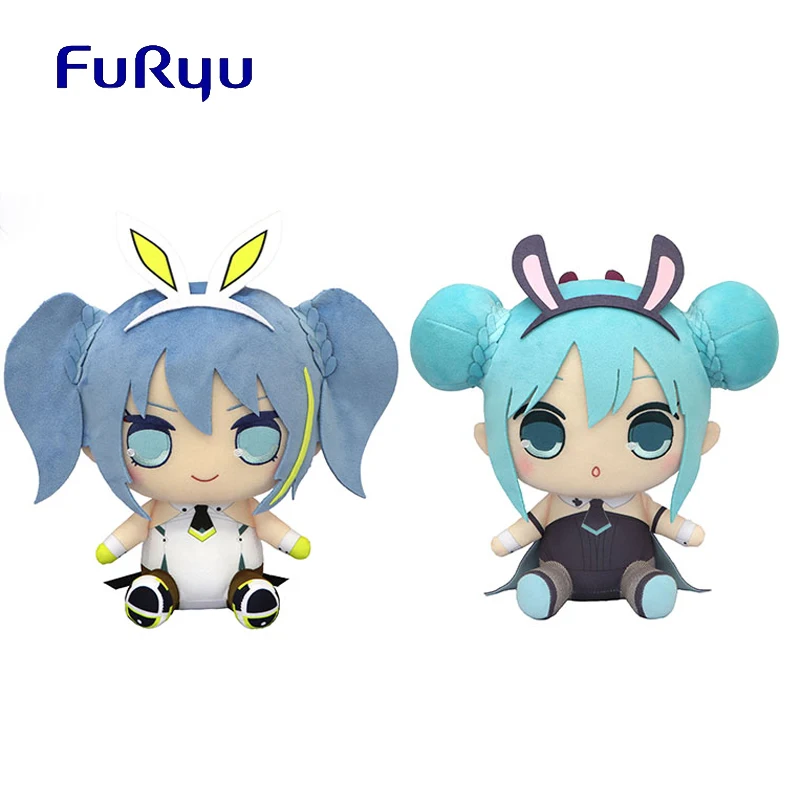 

В наличии Оригинальные Плюшевые игрушки FuRyu аниме Hatsune Miku куклы Kyurumaru Miku Fufu 25 см фигурка игрушки для детей подарок