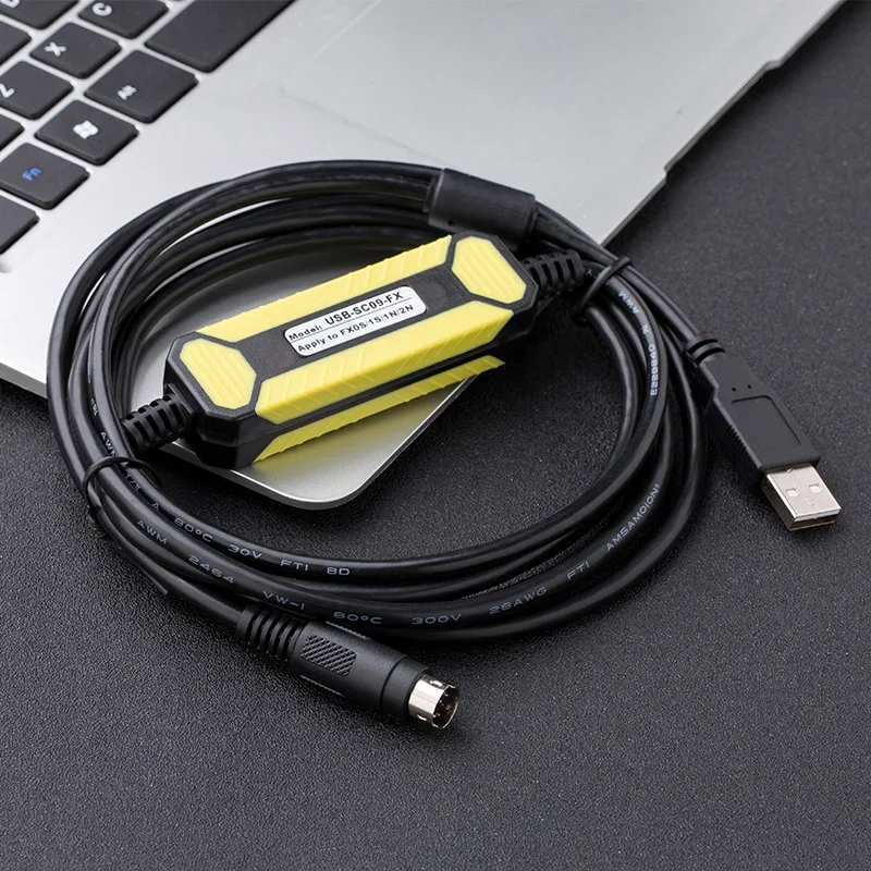 usb sc09 fx para mitsubishi fx plc programacao cabo rs422 03