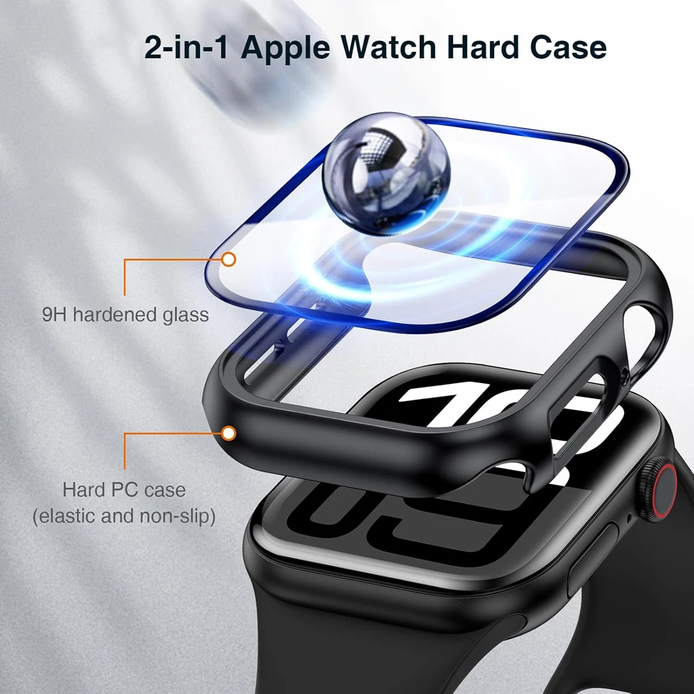 Premium Tempered Glass PC Case with Screen Protector