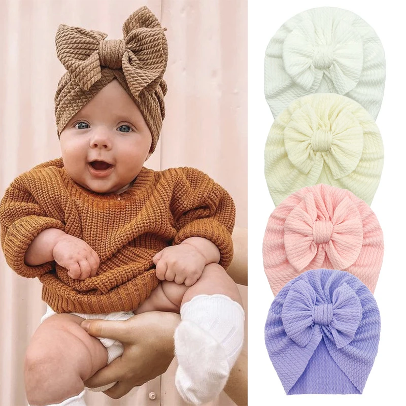 Baby Girl Knitted Turban Hat Bowknot Newborn Hat Turban Springprice