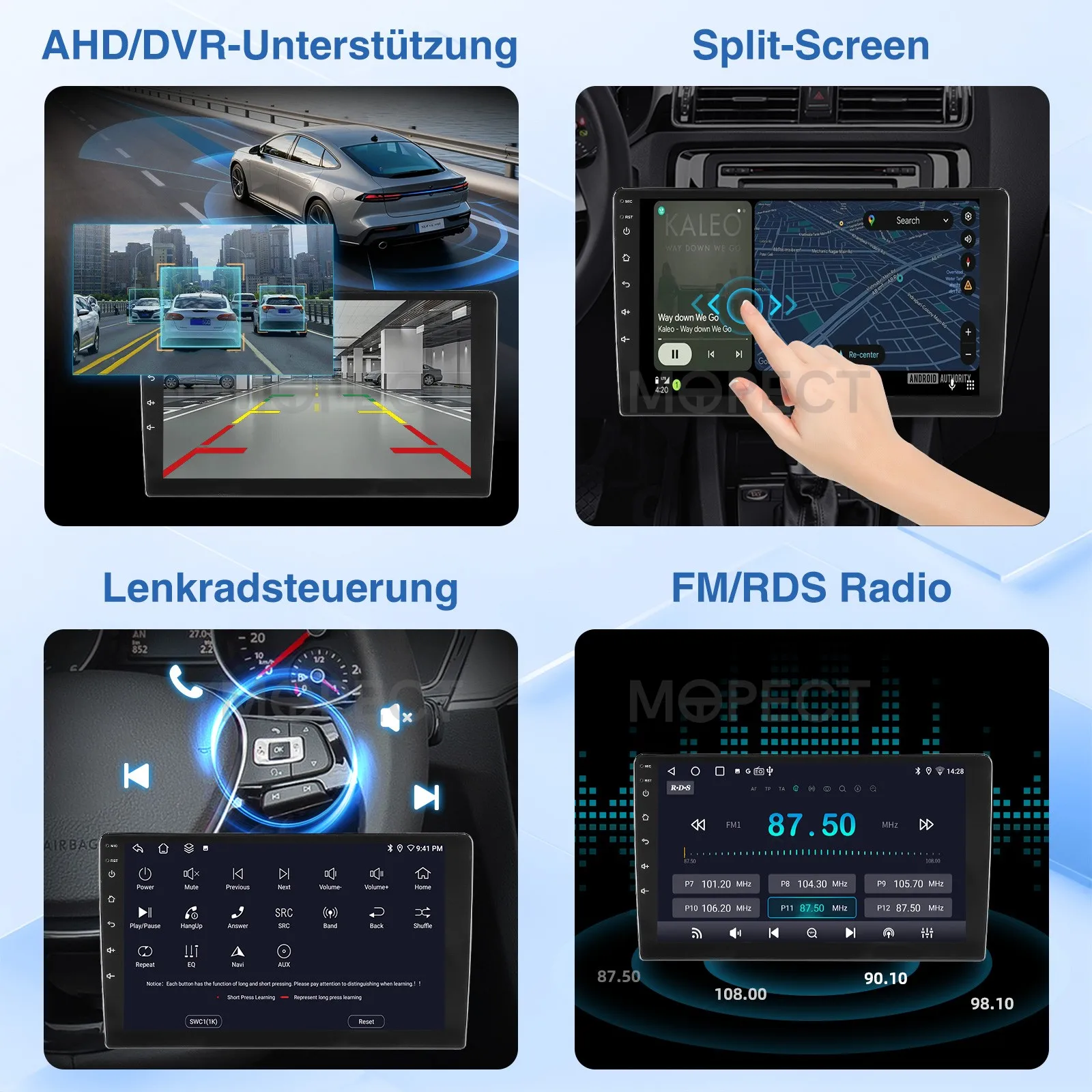Radio para Auto MOPECT Android 15 para Fiat Ducato, Peugeot Boxer, Citroen Jumper 2006-2022, Carplay Inalámbrico, Multimedia, Android Auto, AM 5