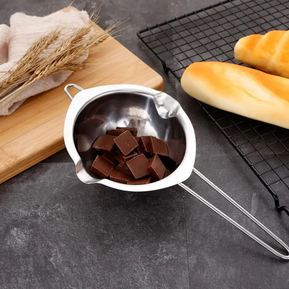 Chocolate Melt Pot Cheese Butter Baking Tools Stainless Steel Butter Melting Bowl Water Heating Container Kitchen Cookware #
