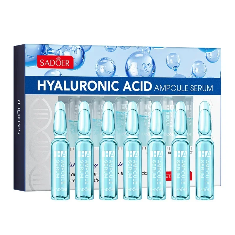 7 Pieces Hyaluronic Acid Essence Set Nicotinamide Oligopeptide Moisturizing Essence Anti-wrinkle Whitening Ampoule Face Serum 5