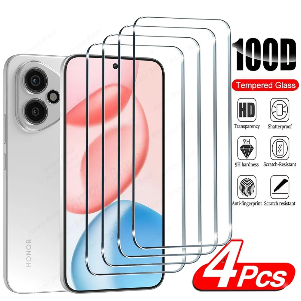 4-Pack HD Tempered Glass Screen Protector