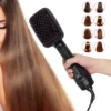 Hair Styling Comb, 1000W 2-in-1 Portable Hot Air Hair Dryer Comb Wet Dry Dual Use Hairdressing Tools EU Plug 220V 1