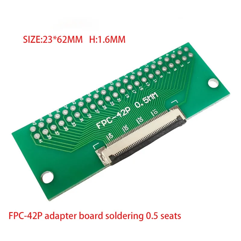 1PCS FPC/FFC 4P-50P Löten 0,5 Buchse mit einer Flip-Cover verbunden mit einer 0,5 MM Plug-in 2,54 Flexible Flachbandkabel Adapter Board – Detail 18