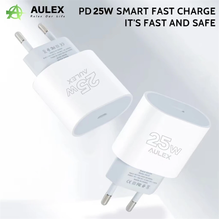 25W USB-C Fast Charger Adapter with PD Quick Charging Technology