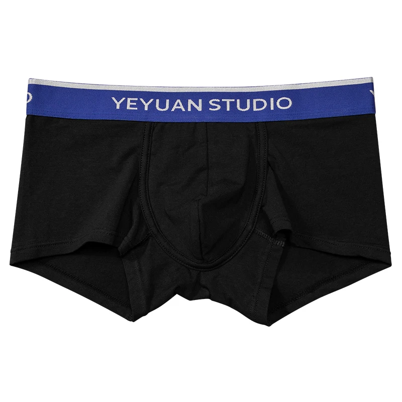 Icool 3Pcs/lot Pure Cotton Men's Sexy Boxer Shorts Underwear Comfortable Breathable Solid Color Thin Trouser White Panties