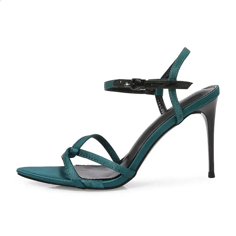 أحذية مريحة للنساء صنادل عالية الكعب مشبك حزام الم...