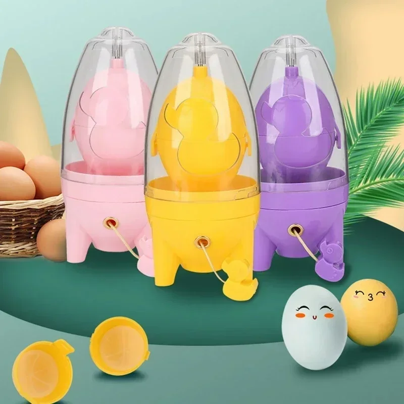 Home Egg Scrambler Hand Eggs Shaker Mixer Food Grade Silicone Egg Spinner Manual Tool In Shell Spinner Hard Boiled Eggs egg beater