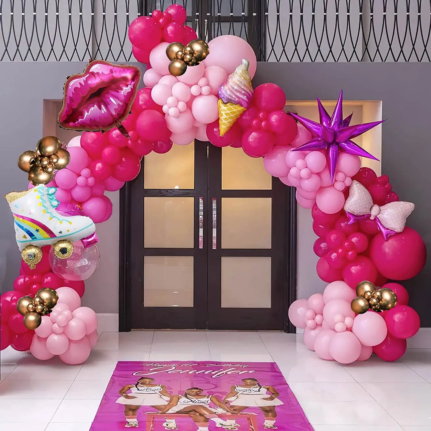 Kit D'arche De Guirxiété De Ballons Roses, Or Rose Vif, Métallisé, Fête À  Thème Princesse, Anniversaire De Fille, Baby Shower - Ballons Et  Accessoires - AliExpress