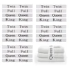 Bed Sheet Organizer Bands Bed Sheet Keepers Closet Organization Elastic Linen Labels for Bed Sheet Sets(Queen,King,Full,Twin) 1