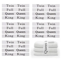 Bed Sheet Organizer Bands Bed Sheet Keepers Closet Organization Elastic Linen Labels for Bed Sheet Sets(Queen,King,Full,Twin) 1