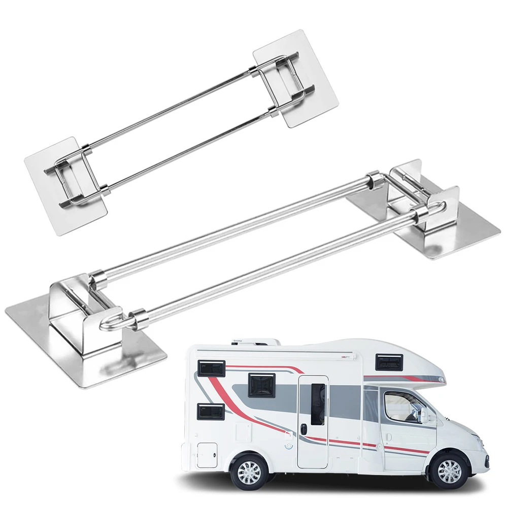 Rod for Corner Shelves in Camper Adjustable Rust Proof Bathroom Shelves Organization Rod Stainless Steel RV Bathroom Accessories