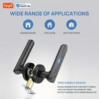 Tuya Bluetooth Biometric Electronic Lock Smart Fingerprint Password App Unlock Intelligent Door Handle Lock Home Security - Image 4