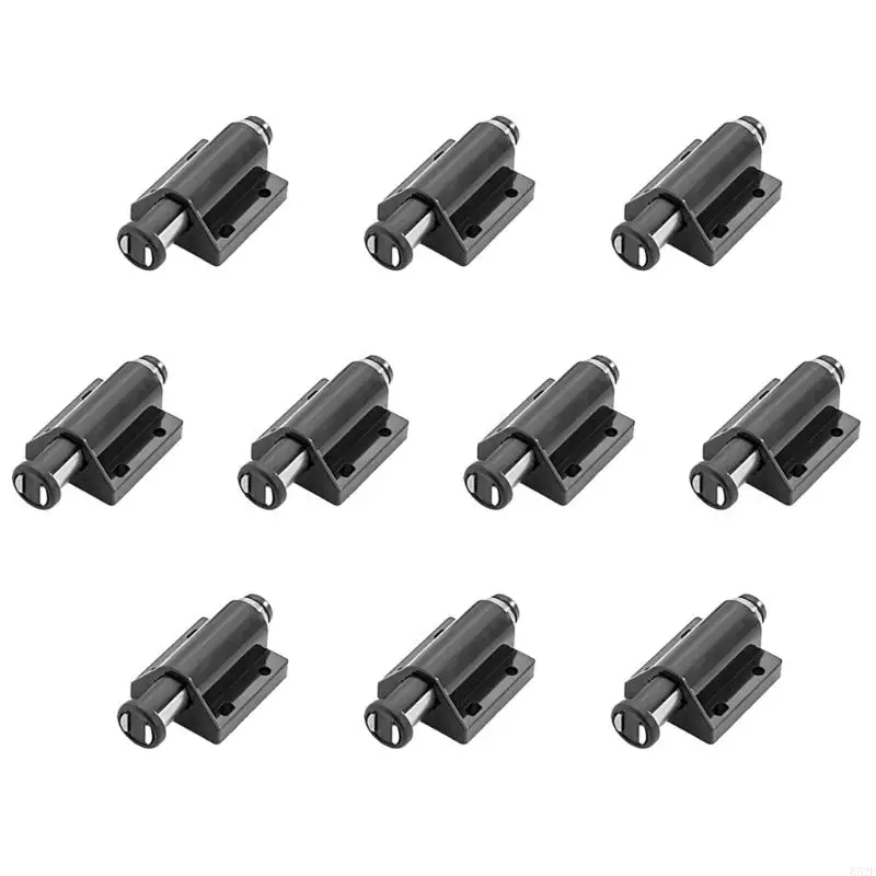10pcs Magnetic Push To Open Door Catches Heavy Duty Latches Steel Catches for Cabinets In Kitchens Bathrooms & Offices