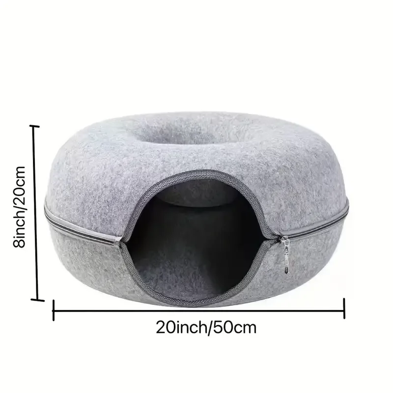 Felt Tunnel Cat Nest Bed 6
