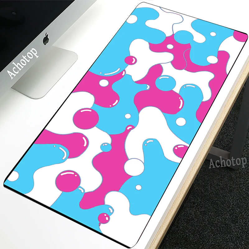 Grande Abstrato Líquido Gaming Mouse Pad Computador Mousepad Tapete Gamer Art pc Desk Mat 900x400 - Imagem 5