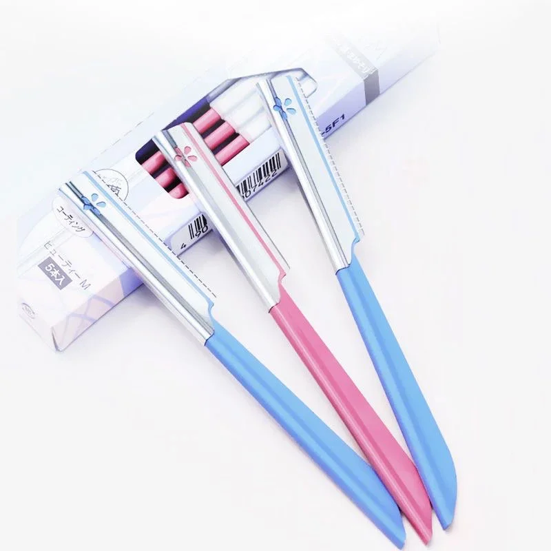 Karsyngirl 5pc Eyebrow Epilator Sets for Women Makeup Beauty Eyebrows Hair Removal Styling Tool Steel Blade Facial Razor Trimmer 4