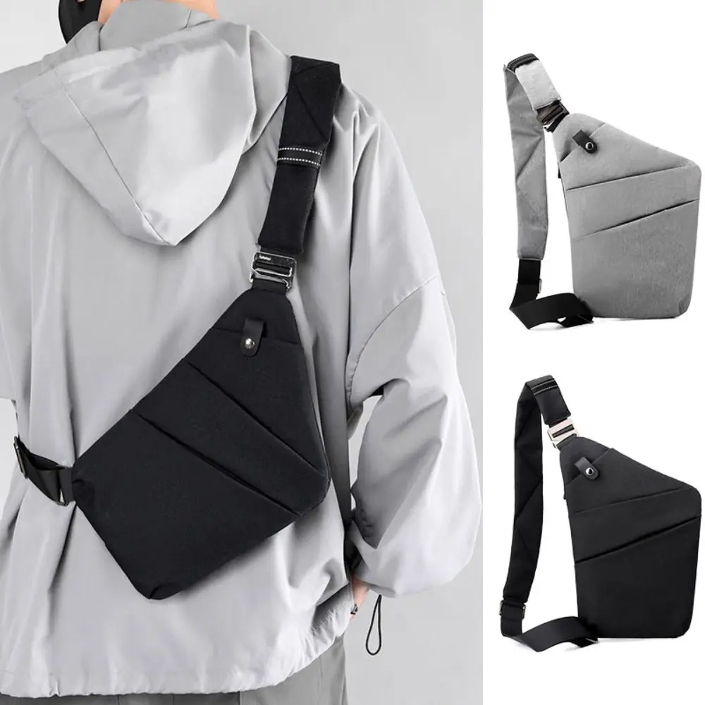 

Ultra Thin Travel Sling Bag New Nylon Large Capacity Mini Crossbody Bag Anti-theft Zipper Small Chest Bag