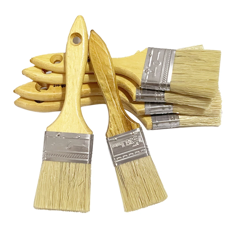 5pcs Paint Brush Set BBQ Brush Home Improvement Corner Brushes For Wall Furniture Art Decoration Painting Tool Accessories