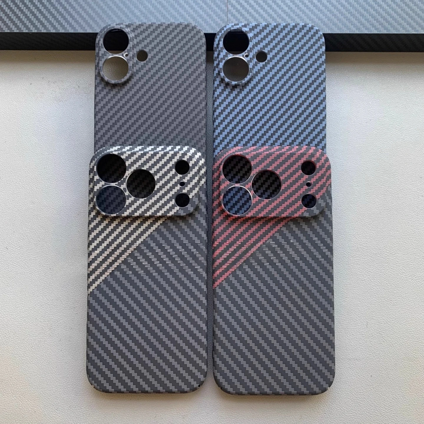 Elegant Carbon Fiber Ultra-Thin Anti-Drop Phone Case with Skin Feel